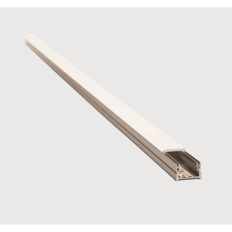 Listello aluminio LED simple 12.7 x 16mm Atrim
