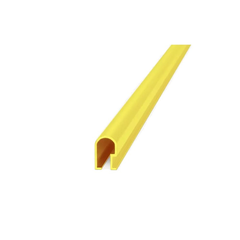 listello redondo 14 x 9mm aluminio oro brillante Atrim