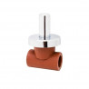 Llave de paso termofusion 1" capuchon cromado