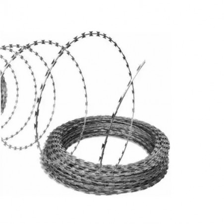 Rollo alambre concertina simple 45 cm 10 mts