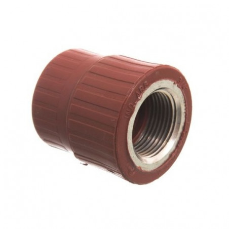 Cupla termofusion rosca metalica hembra 3/4"