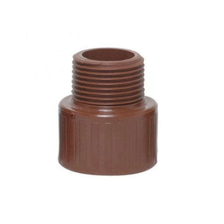 Cupla termofusion rosca plastica macho 1 1/2"