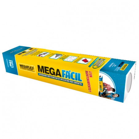 Rollo membrana Megafacil 10 blanca con fijador 4 lts