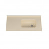 Mesada MS 120 x 60 cm con bacha integral der y zocalo beige