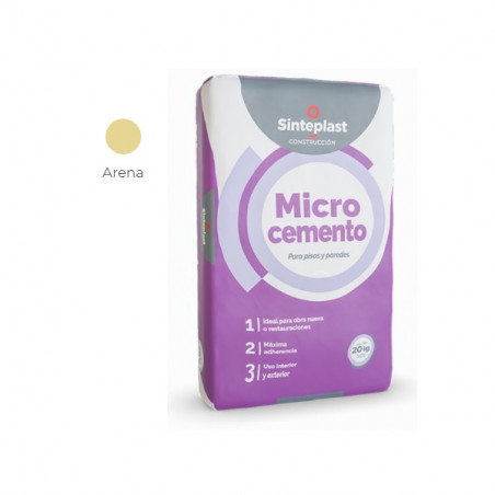 Microcemento arena 20kg Sinteplast