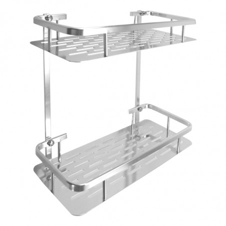 organizador Rectangular 2 estantes aluminio D'Accord