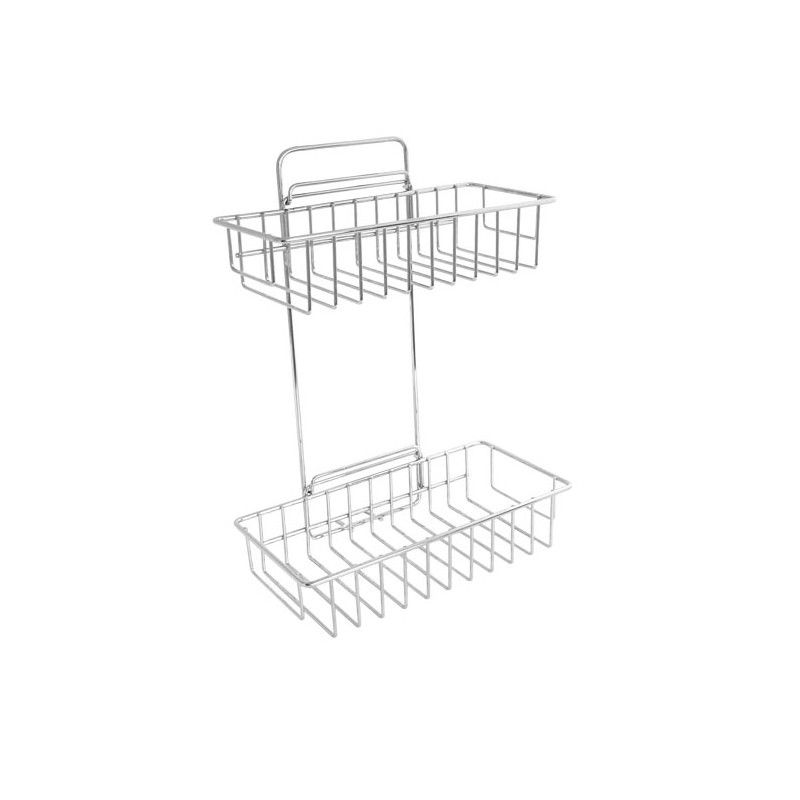 Organizador Rectangular 2 estantes acero cromado D'Accord