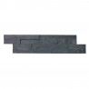 Revestimiento piedra natural Izmir Negro 10 x 40cm