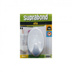 Percha ovalada 66mm blanca...