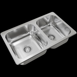 pileta doble R63/18F acero...
