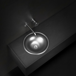 Pileta vanitory O300L acero...