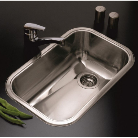 Pileta ZN52/18 A acero inox 304 Johnson Acero
