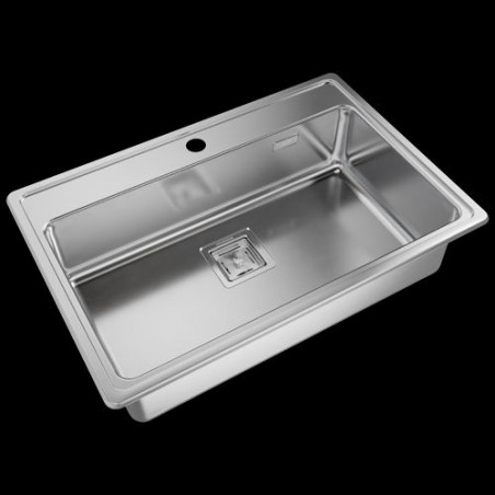Pileta Quadra Max Q71 A acero inox 304 Johnson Acero