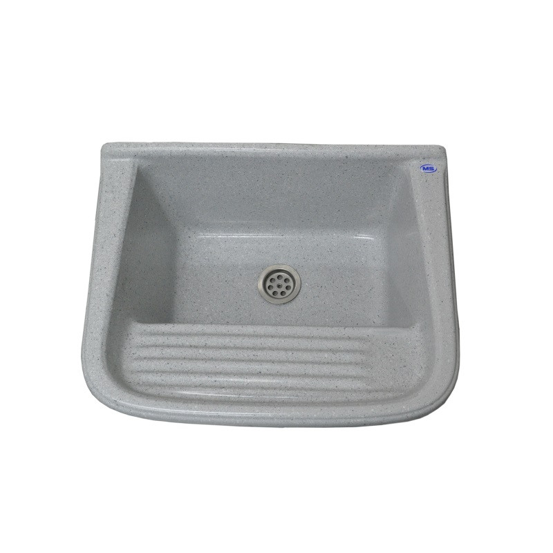 Pileta de lavadero MS 50 cm con fregadero gris
