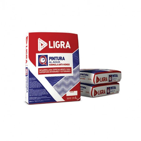 Pintura al agua 4 kg blanca Ligra