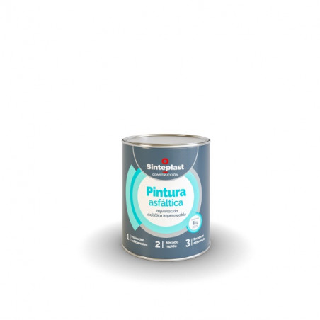 pintura asfaltica base solvente 1lt Sinteplast