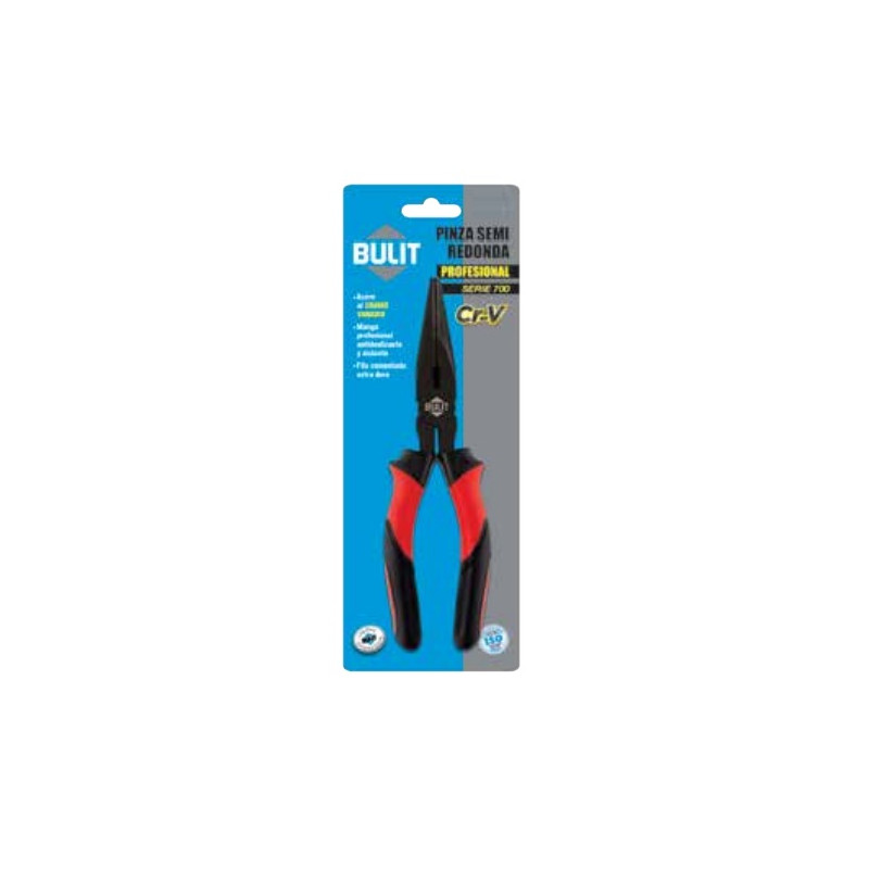 Pinza punta semi redonda serie 700 8" bulit