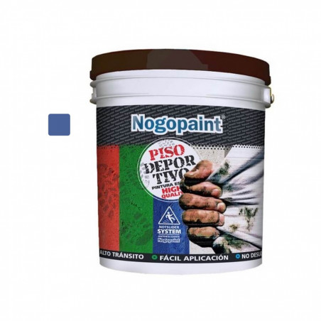 Pintura para pisos deportivos 4 lts azul Nogopaint