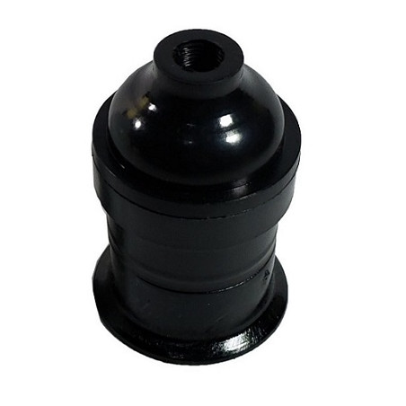 Portalampara comun rosca E27 3 piezas negro