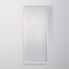 Puerta tubular ciega 80 derecha aluminio blanco