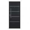 Puerta Futura 80 cm grafito derecha Pavir