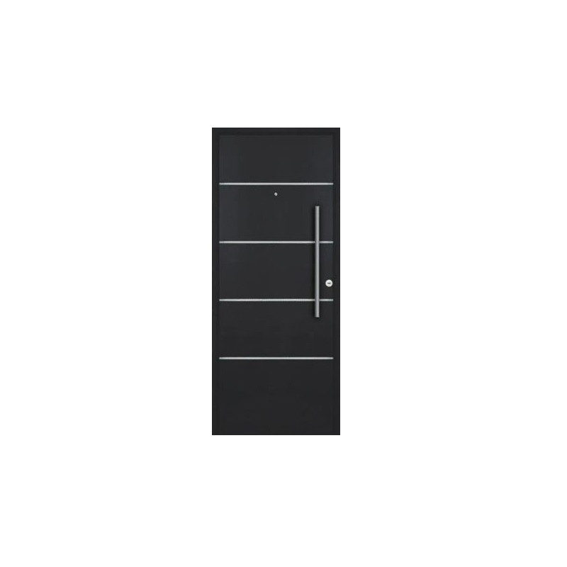 Puerta Futura 80 cm grafito izquierda Pavir