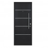 Puerta Futura 80 cm grafito izquierda Pavir