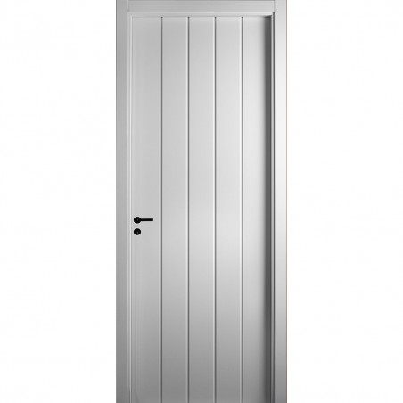 Puerta Gema M blanca marco madera 80/15 I Oblak