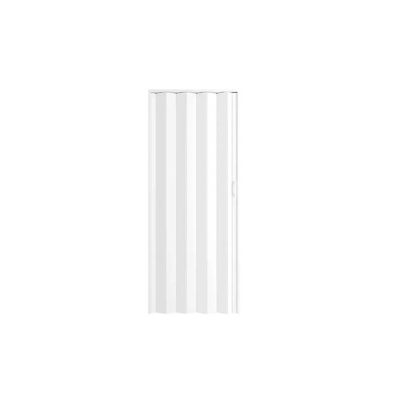 Puerta plegadiza PVC ciega blanca 90 x 200 cm.