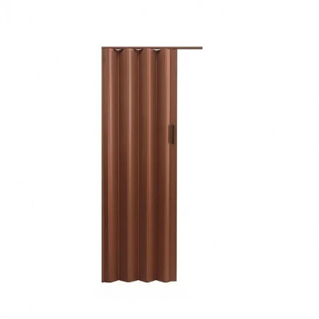 Puerta plegadiza PVC ciega cedro 80 x 200 cm.