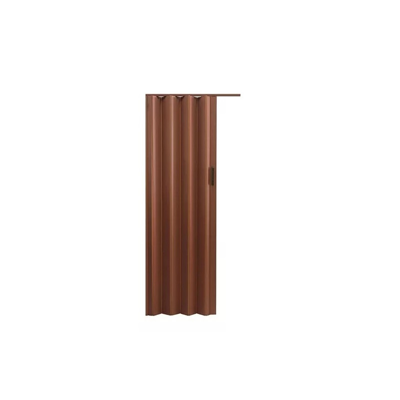 Puerta plegadiza PVC ciega cedro 90 x 200 cm.