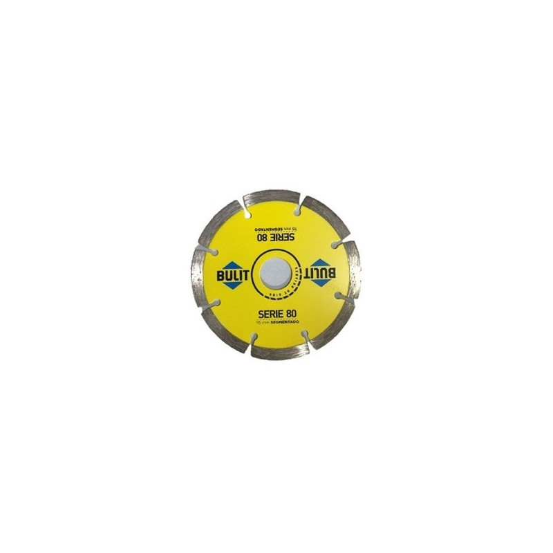 Disco amoladora diamantado segmentado 115mm s.80 Bulit