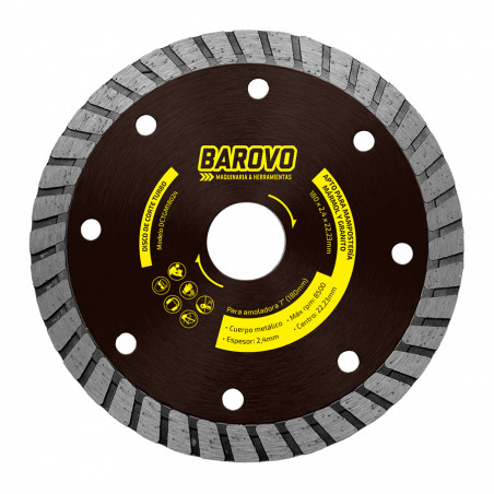 Disco diamantado turbo 180mm Barovo