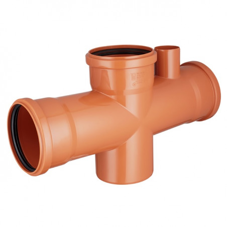 Ramal doble 180º 110 mm con ventilacion Duratop