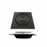 Rejilla press negra 12 x 12 cm Mozart
