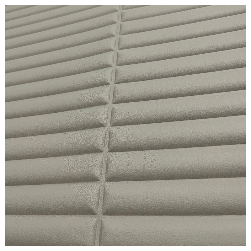 Rollo wall panel simil cuero gris autoadhesivo