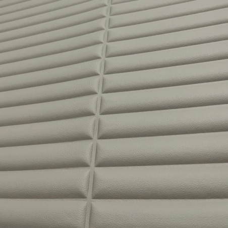 Rollo wall panel simil cuero gris autoadhesivo