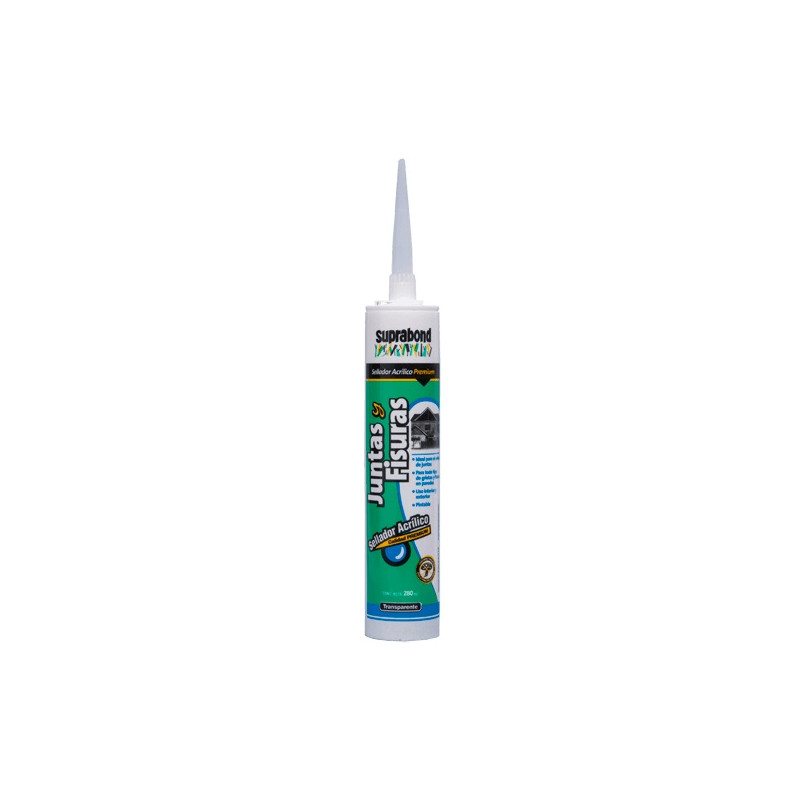 Sellador acrilico premium Juntas y Fisuras 280 ml Suprabond