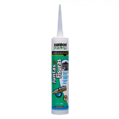 Sellador acrilico premium Juntas y Fisuras 280 ml Suprabond