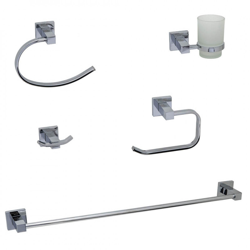 set 5 piezas accesorios para baño panama Mozart