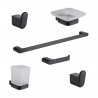 Juego accesorios para baño Linea 16000 Soria black Peirano
