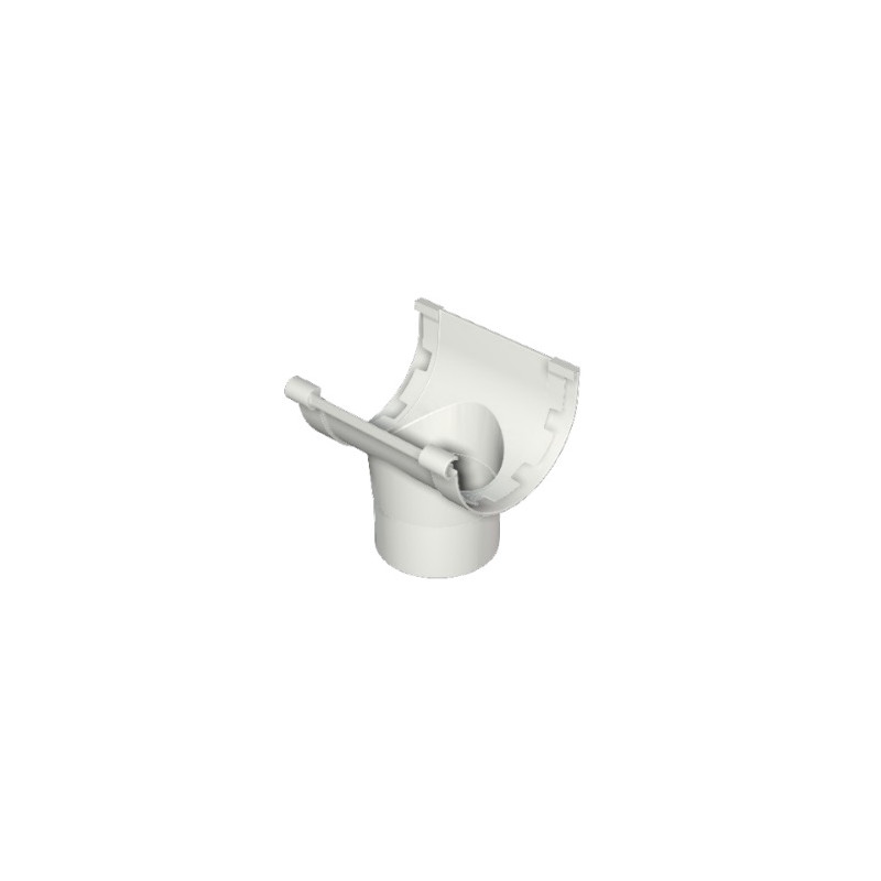 Embudo PVC blanco canaletas Pluvitubo