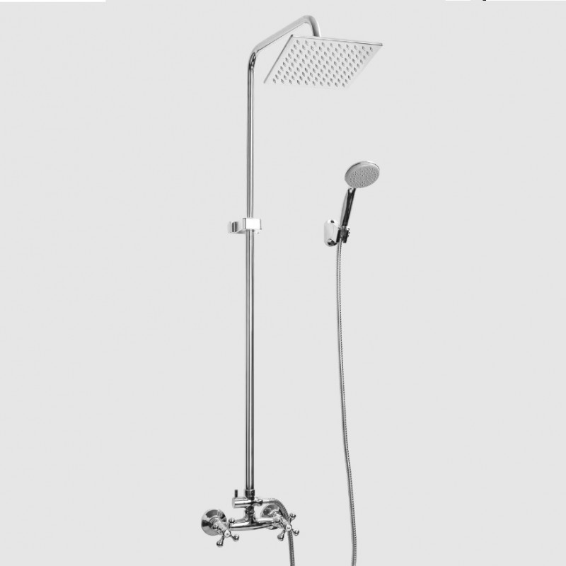 Set ducha clasica cromo Mozart