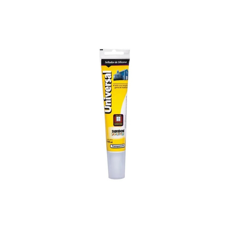 Silicona Universal transparente 110ml Suprabond