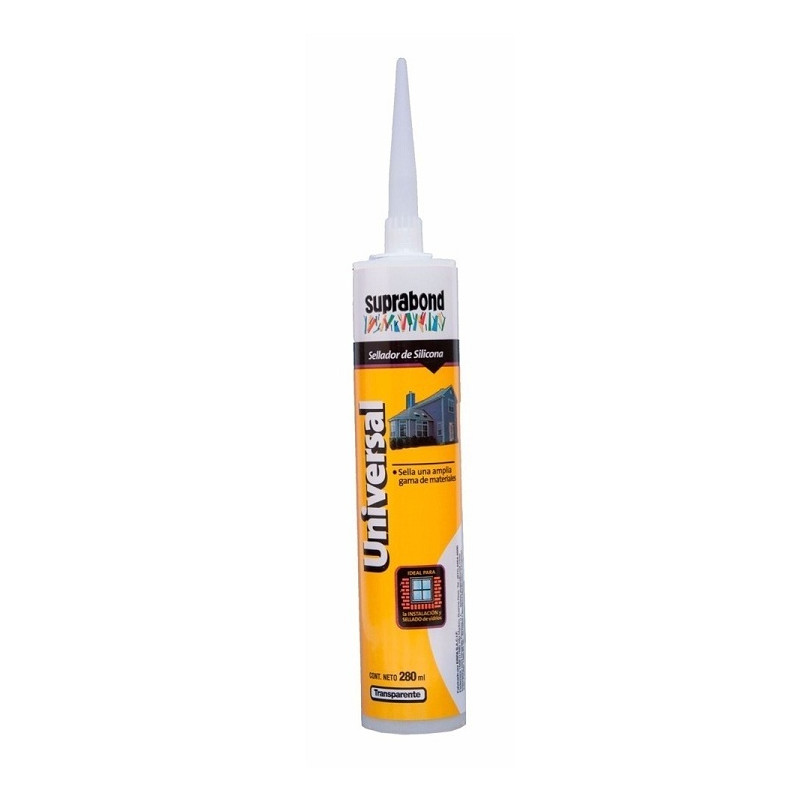 Silicona Universal transparente 280ml Suprabond