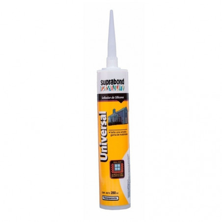 Silicona Universal transparente 280ml Suprabond