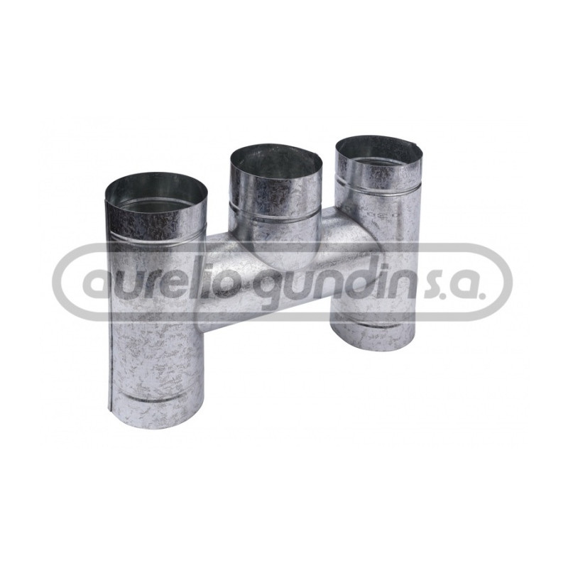 sombrerete ventilacion tipo H 4" chapa galvanizada