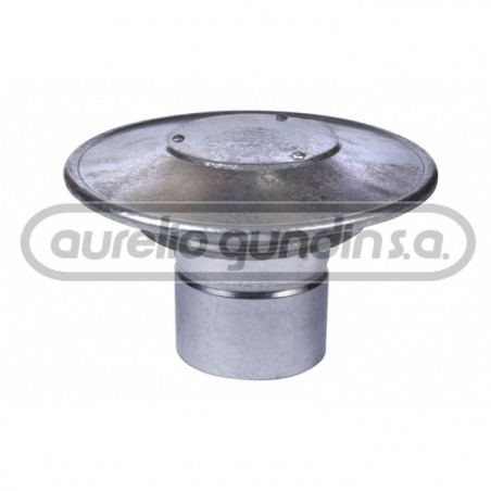 Sombrerete ventilacion 2 aros 4" chapa galvanizada