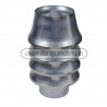 Sombrerete ventilacion tipo pino 4" chapa galvanizada
