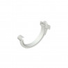 Soporte PVC blanco canaletas Pluvitubo